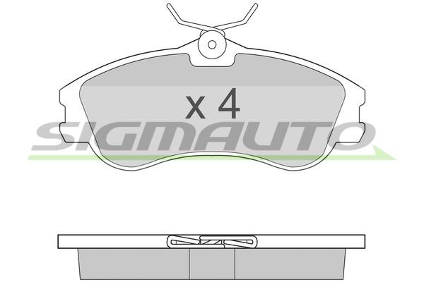 Sigmauto SPA921 Brake Pad Set, disc brake SPA921
