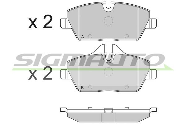 Sigmauto SPB195 Brake Pad Set, disc brake SPB195