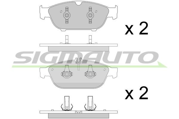 Sigmauto SPB795 Brake Pad Set, disc brake SPB795