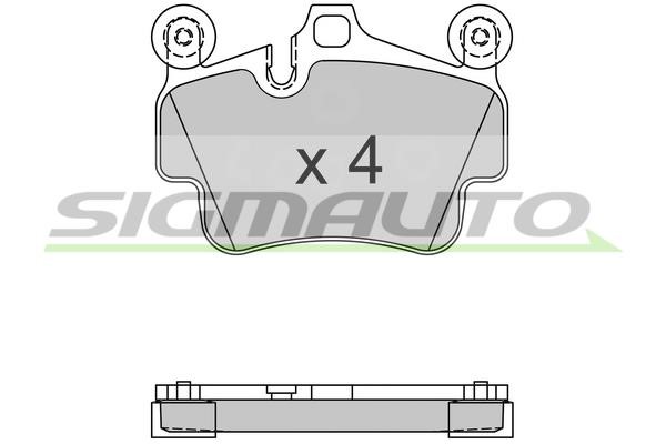 Sigmauto SPB564 Brake Pad Set, disc brake SPB564