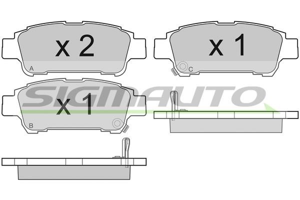 Sigmauto SPB042 Brake Pad Set, disc brake SPB042