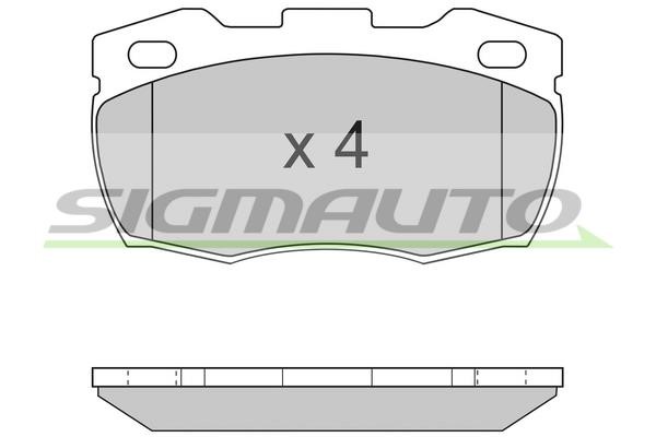 Sigmauto SPA717 Brake Pad Set, disc brake SPA717