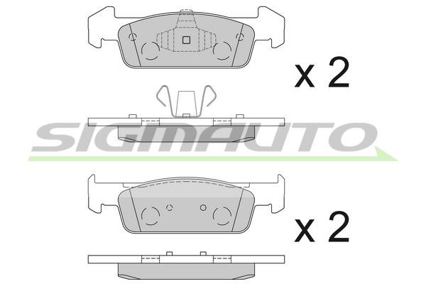 Sigmauto SPB647 Brake Pad Set, disc brake SPB647