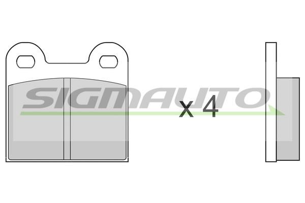Sigmauto SPA010 Brake Pad Set, disc brake SPA010