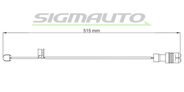 Sigmauto WI0543 Warning contact, brake pad wear WI0543