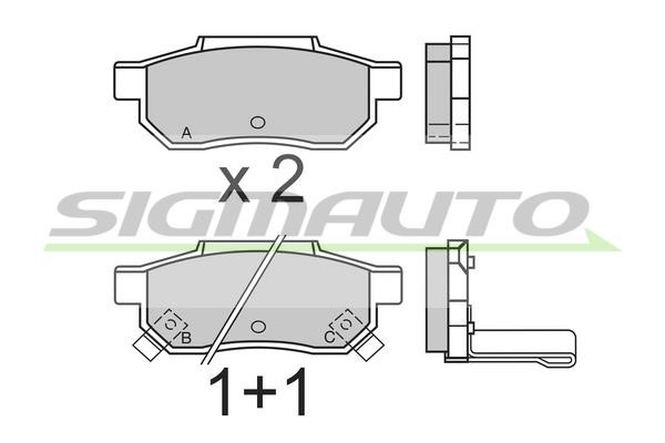 Sigmauto SPA397 Brake Pad Set, disc brake SPA397