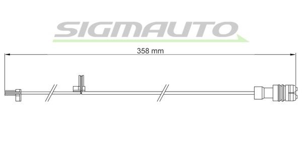 Sigmauto WI0657 Warning contact, brake pad wear WI0657