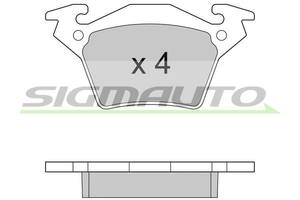 Sigmauto SPA880 Brake Pad Set, disc brake SPA880