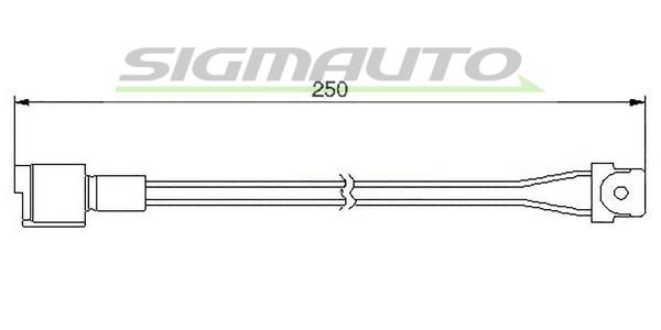 Sigmauto WI0505 Warning contact, brake pad wear WI0505