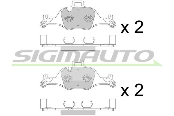 Sigmauto SPB777 Brake Pad Set, disc brake SPB777