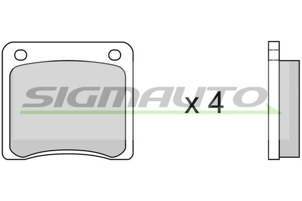 Sigmauto SPA081 Brake Pad Set, disc brake SPA081