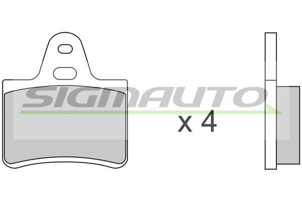 Sigmauto SPA087 Brake Pad Set, disc brake SPA087
