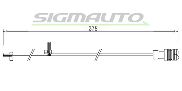 Sigmauto WI0721 Warning contact, brake pad wear WI0721