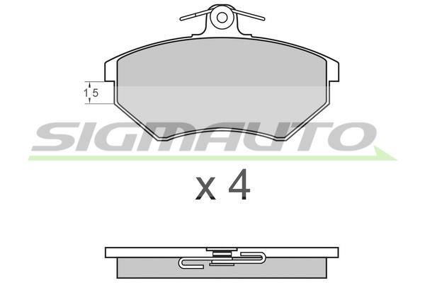 Sigmauto SPA641 Brake Pad Set, disc brake SPA641