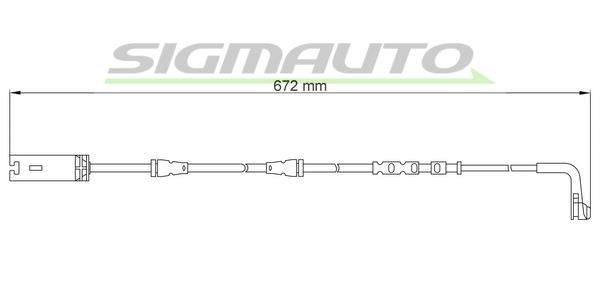 Sigmauto WI0717 Warning contact, brake pad wear WI0717