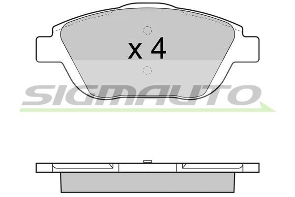 Sigmauto SPB428 Brake Pad Set, disc brake SPB428