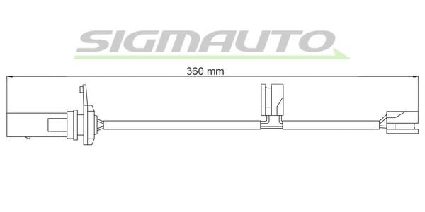 Sigmauto WI0950 Warning contact, brake pad wear WI0950