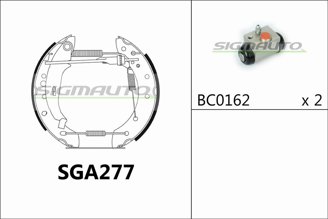 Sigmauto SGA277 Brake shoe set SGA277