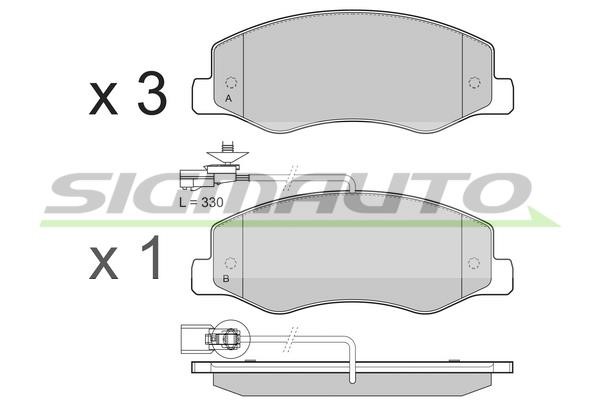 Sigmauto SPB440 Brake Pad Set, disc brake SPB440
