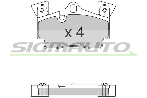 Sigmauto SPB574 Brake Pad Set, disc brake SPB574