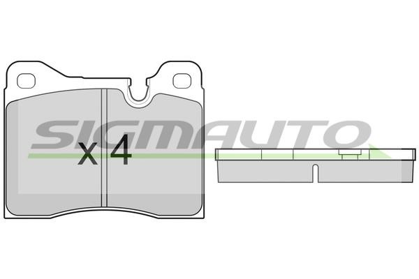 Sigmauto SPA221 Brake Pad Set, disc brake SPA221