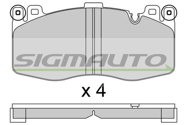 Sigmauto SPB801 Brake Pad Set, disc brake SPB801