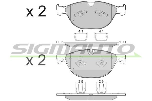 Sigmauto SPB483 Brake Pad Set, disc brake SPB483