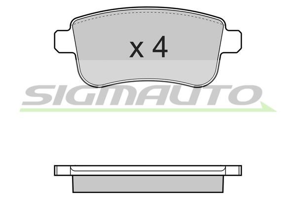 Sigmauto SPB384 Brake Pad Set, disc brake SPB384