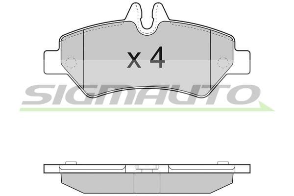Sigmauto SPB293 Brake Pad Set, disc brake SPB293