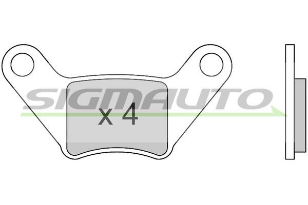 Sigmauto SPB679 Brake Pad Set, disc brake SPB679