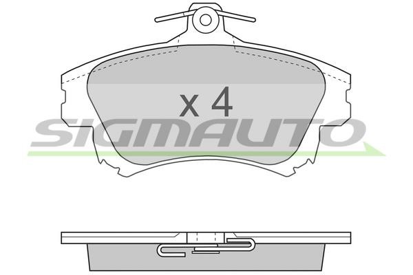 Sigmauto SPA703 Brake Pad Set, disc brake SPA703