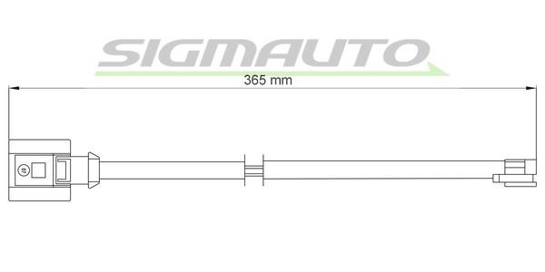 Sigmauto WI0732 Warning contact, brake pad wear WI0732