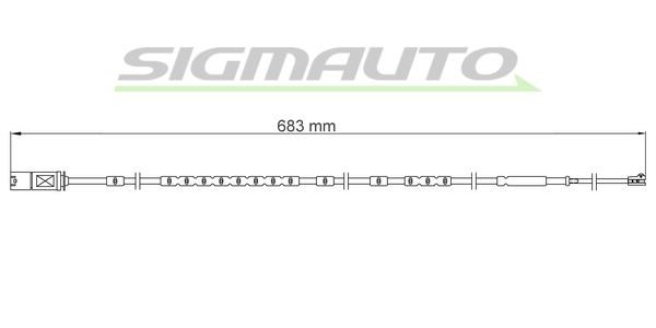 Sigmauto WI0916 Warning contact, brake pad wear WI0916