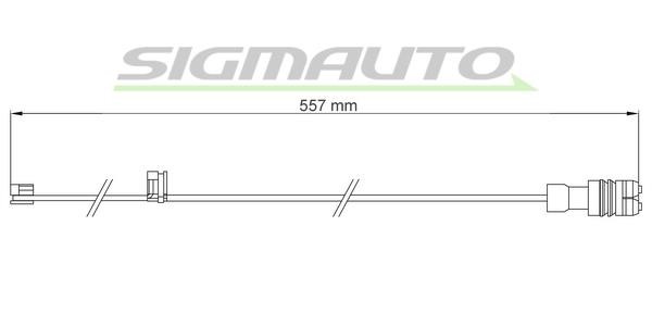 Sigmauto WI0708 Warning contact, brake pad wear WI0708