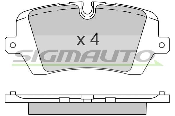 Sigmauto SPB533 Brake Pad Set, disc brake SPB533