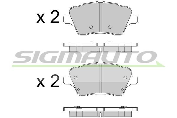 Sigmauto SPB545 Brake Pad Set, disc brake SPB545
