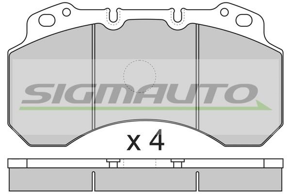 Sigmauto SPT299 Brake Pad Set, disc brake SPT299