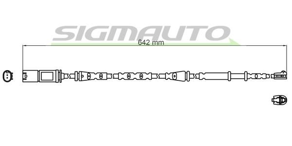 Sigmauto WI0816 Warning contact, brake pad wear WI0816