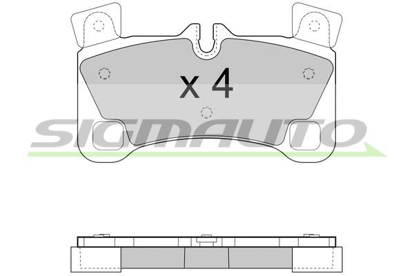 Sigmauto SPB458 Brake Pad Set, disc brake SPB458