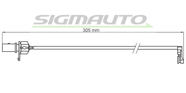 Sigmauto WI0914 Warning contact, brake pad wear WI0914