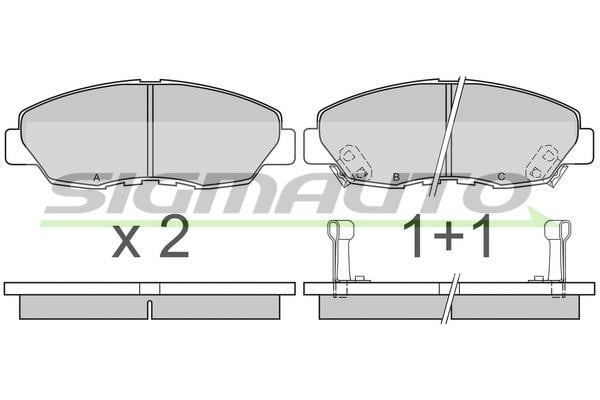 Sigmauto SPA482 Brake Pad Set, disc brake SPA482