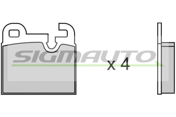 Sigmauto SPA145 Brake Pad Set, disc brake SPA145
