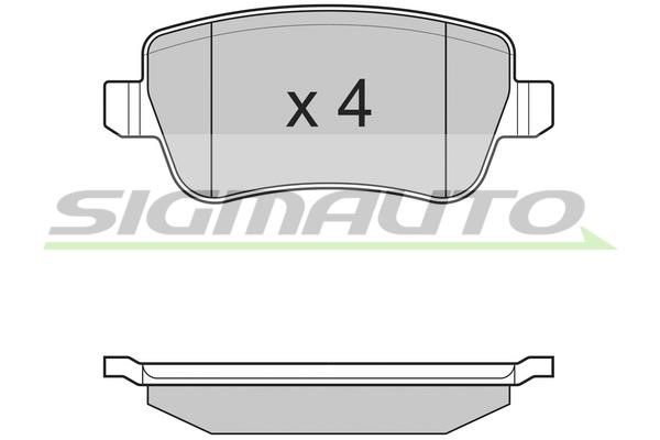 Sigmauto SPB227 Brake Pad Set, disc brake SPB227
