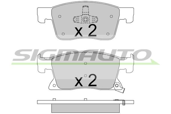 Sigmauto SPB738 Brake Pad Set, disc brake SPB738