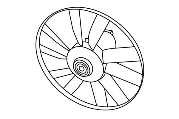 WXQP 150577 Hub, engine cooling fan wheel 150577
