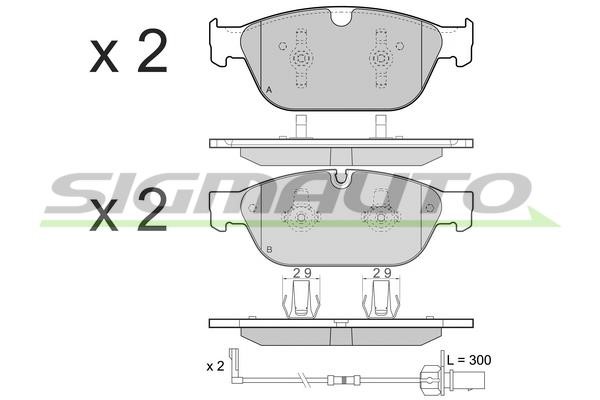 Sigmauto SPB477 Brake Pad Set, disc brake SPB477