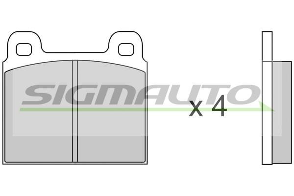 Sigmauto SPA011 Brake Pad Set, disc brake SPA011