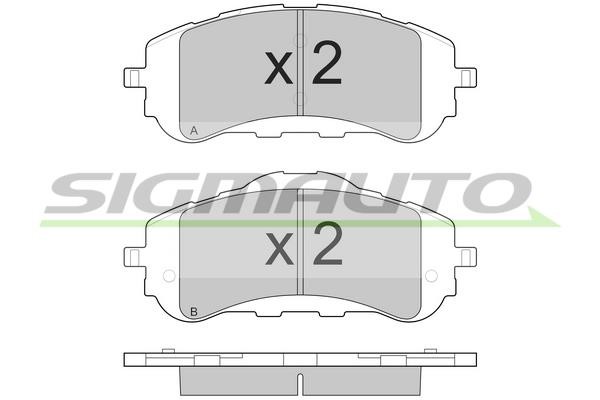 Sigmauto SPB560 Brake Pad Set, disc brake SPB560