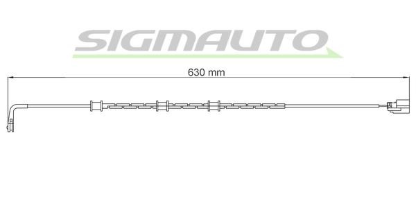 Sigmauto WI0943 Warning contact, brake pad wear WI0943