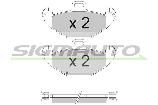Sigmauto SPA922 Brake Pad Set, disc brake SPA922